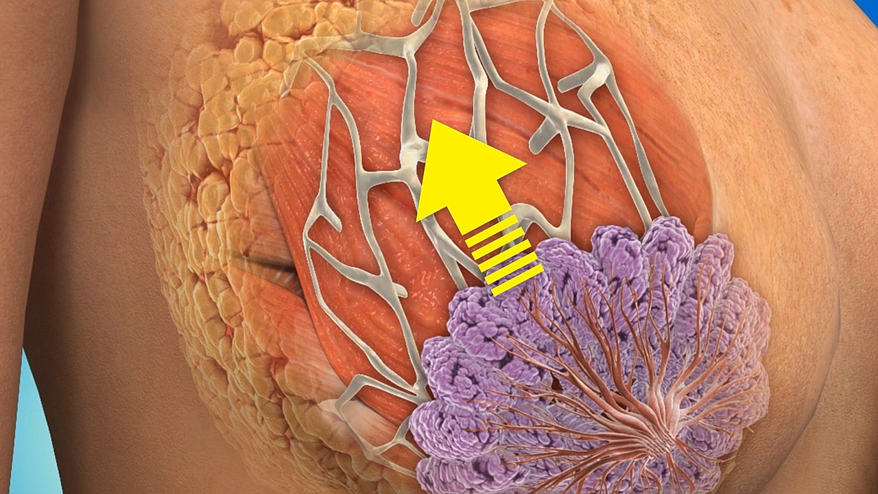 Back view of a person in a medical setting